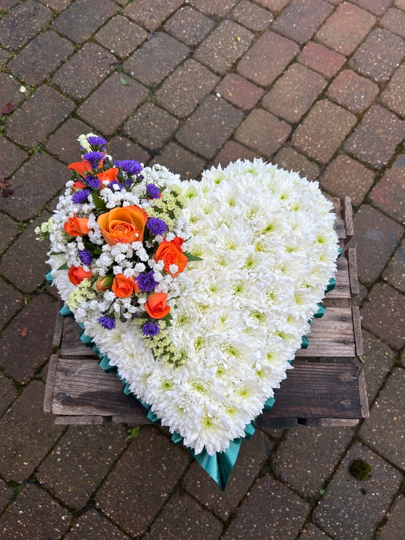 Funeral heart arrangement  