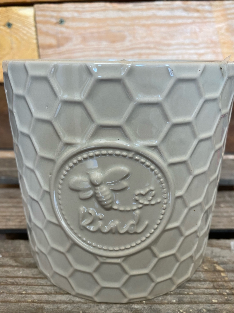 Beige BeeKind Pot