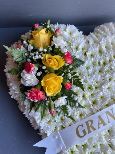 Funeral heart arrangement  