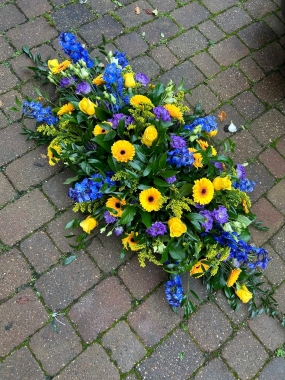 Blues and Yellows Coffin Spray