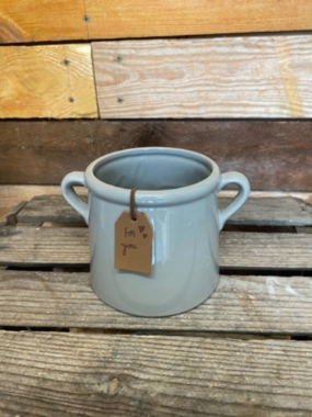 Grey Ceramic Pot